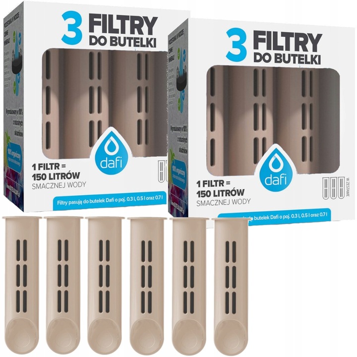 Wkład Filtr do butelki DAFI Soft Solid Cappucino 6 szt