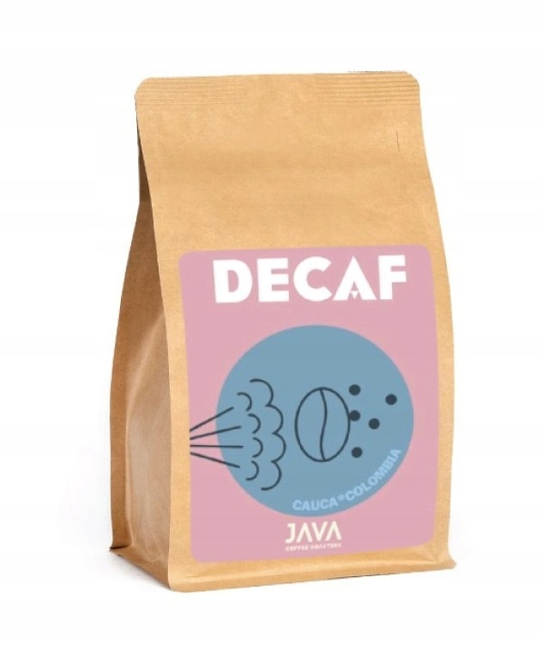 Kawa ziarnista bezkofeinowa Java Decaf Kolumbia Cauca FILTR 250g