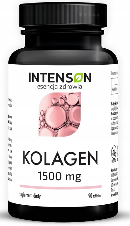 Intenson Kolagen 90 tabletek 1500mg SKÓRA WŁOSY PAZNOKCIE