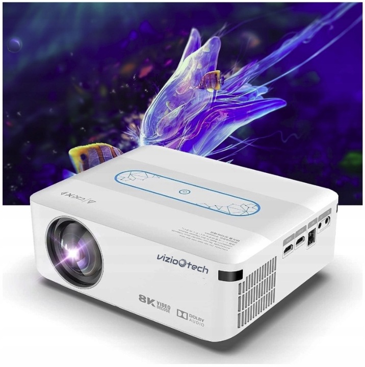 Projektor Rzutnik Full HD 4K 12000lm WiFi Android + Torba + Kabel HDMI