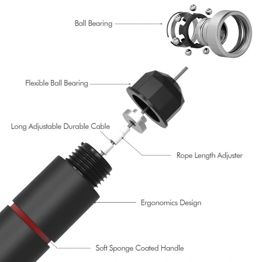 SKAKANKA Z ŁOŻYSKAMI KULKOWYMI REGULOWANA 280CM