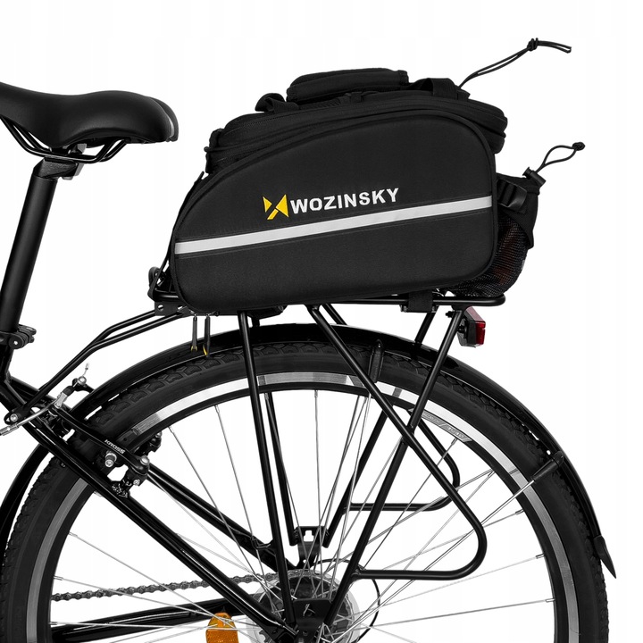 WOZINSKY POJEMNA SAKWA ROWEROWA TORBA NA BAGAŻNIK KUFER 35L