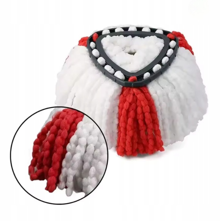 6x KOŃCÓWKI DO MOPA OBROTOWEGO zamiennik VILEDA TURBO mega chłonne ZAPAS