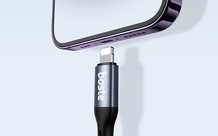 BOSTE KABEL ADAPTER PRZEJŚCIÓWKA AUDIO DO IPHONE LIGHTNING DO MINIJACK AUX