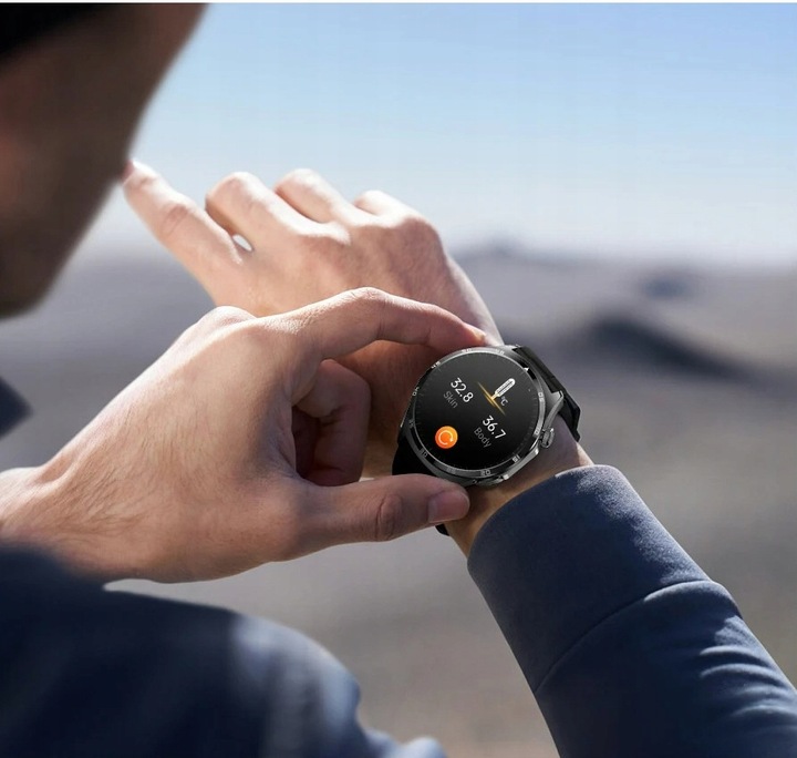 ZEGAREK MĘSKI SMARTWATCH AMOLED 440 EKG POMIAR CUKRU CIŚNIENIE TEMPERATURA