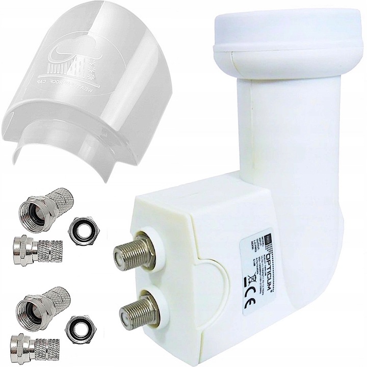 KONWERTER SATELITARNY Podwójny TWIN OPTICUM na dwa Satelity Full