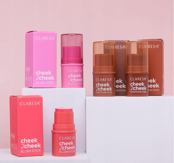 Claresa Cheek 2 Cheek Bronzer w Sztyfcie 01 Neutral Sand