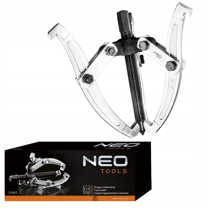 NEO ŚCIĄGACZ ŁOŻYSK TRÓJRAMIENNY 150MM ZE STALI CHROMOWO-WANADOWEJ