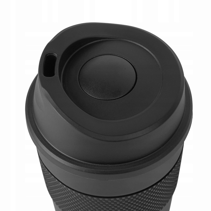 Czarny KUBEK TERMICZNY NA KAWĘ herbatę MAŁY TERMOS do kawy 330ml Elliot