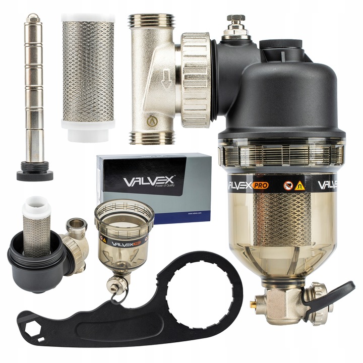 FILTR MAGNETYCZNY SEPARATOR ZANIECZYSZCZEŃ ODMULNIK INSTALACJI C.O 1" DN25