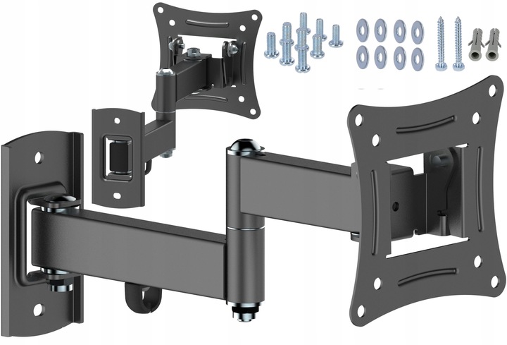 EXTRA MOCNY OBROTOWY UCHWYT DO MONITORA lub TELEWIZORA 10-32 cal