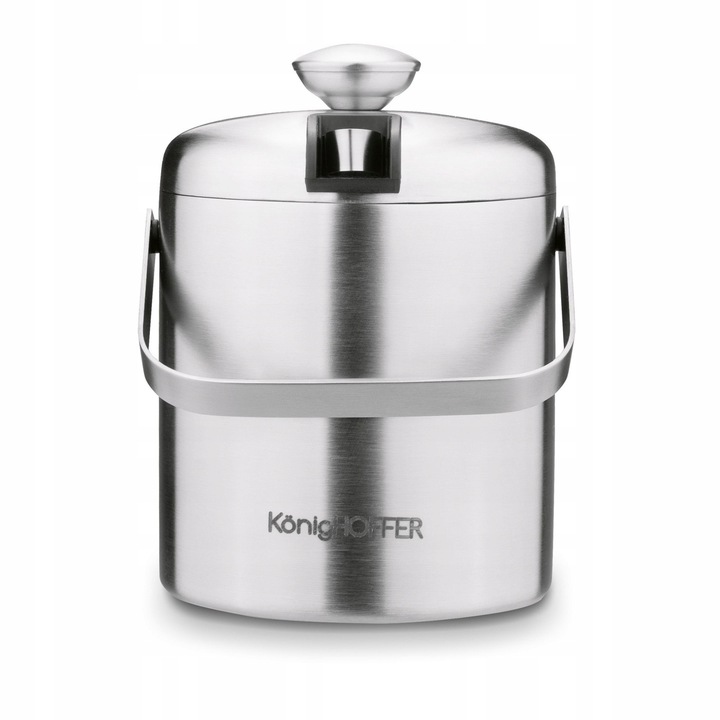 WIADERKO NA LÓD Pojemnik NA KOSTKI LODU z SZCZYPCAMI KonigHOFFER Lugo 1,3 l