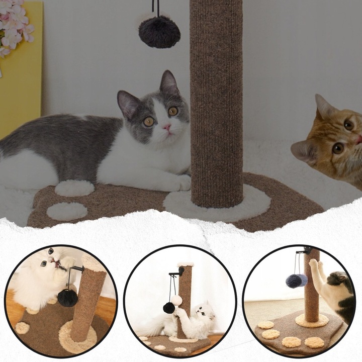 DRAPAK DLA KOTA DOMEK LEGOWISKO SŁUPEK + ZABAWKA