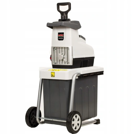 ROZDRABNIACZ do gałęzi FREZOWY NAC 2800W Rębak do 44mm + POJEMNIK 60l