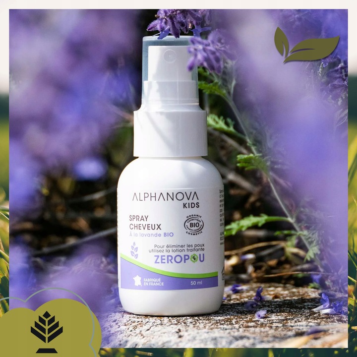 Spray do włosów z lawendą 50 ml pielęgnacja w kuracji przeciw wszawicy