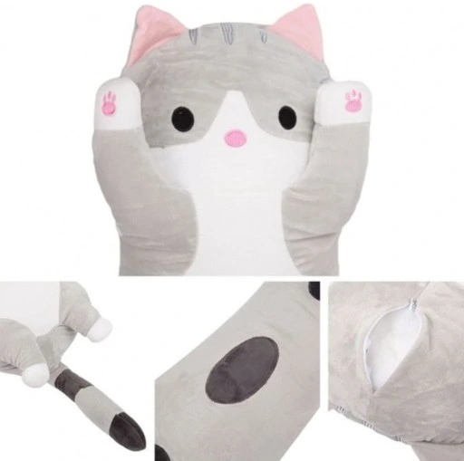 DŁUGI KOT KOTEK PODUSZKA MASKOTKA PLUSZAK 110 cm