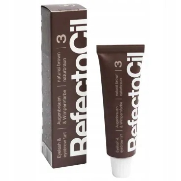 REFECTOCIL HENNA DO BRWI I RZĘS NR. 3 - Brązowa Natural Brown Brąz 15ml