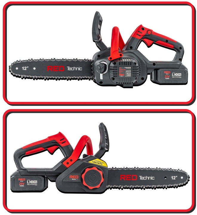 PIŁA ŁAŃCUCHOWA AKUMULATOROWA GAŁĘZIÓWKA PILARKA 2x AKU 4AH + 2x