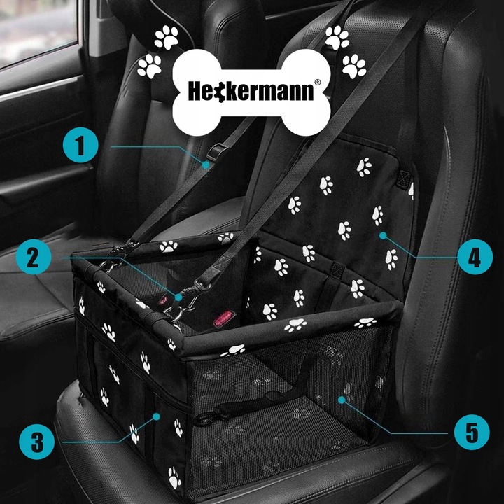 SAMOCHODOWY TRANSPORTER NA SIEDZENIE FOTEL DLA PSA