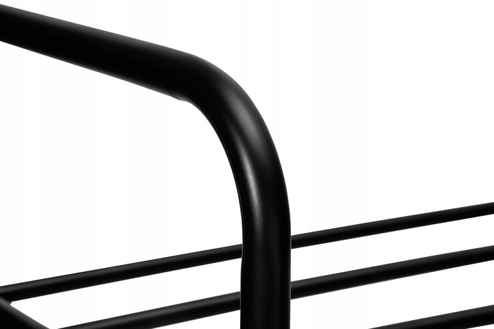 PÓŁKA STOJAK REGAŁ SZAFKA NA BUTY OBUWIE METALOWY CZARNY 2 PÓŁKI