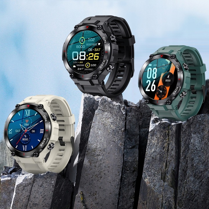 SMARTWATCH Zegarek Sportowy Męski GPS do Biegania