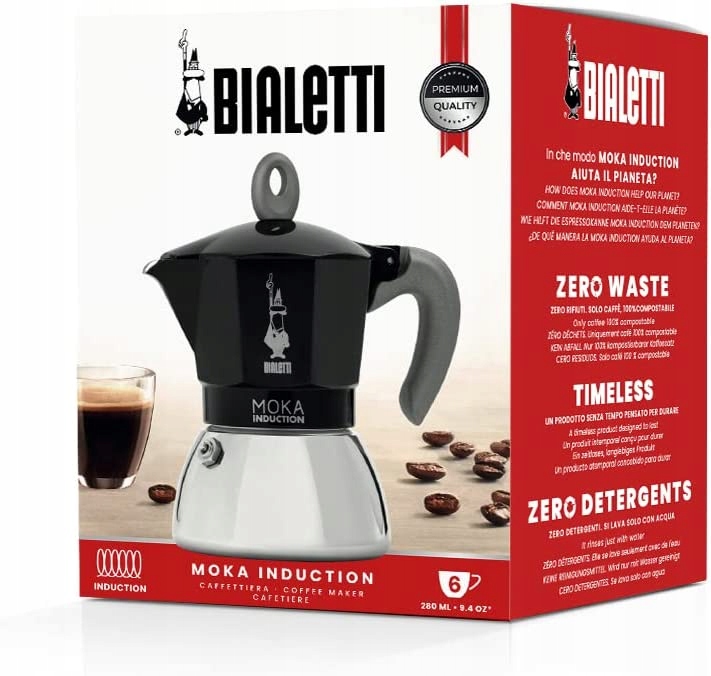 Kawiarka klasyczna Bialetti Moka Induction 280 ml 6 tz