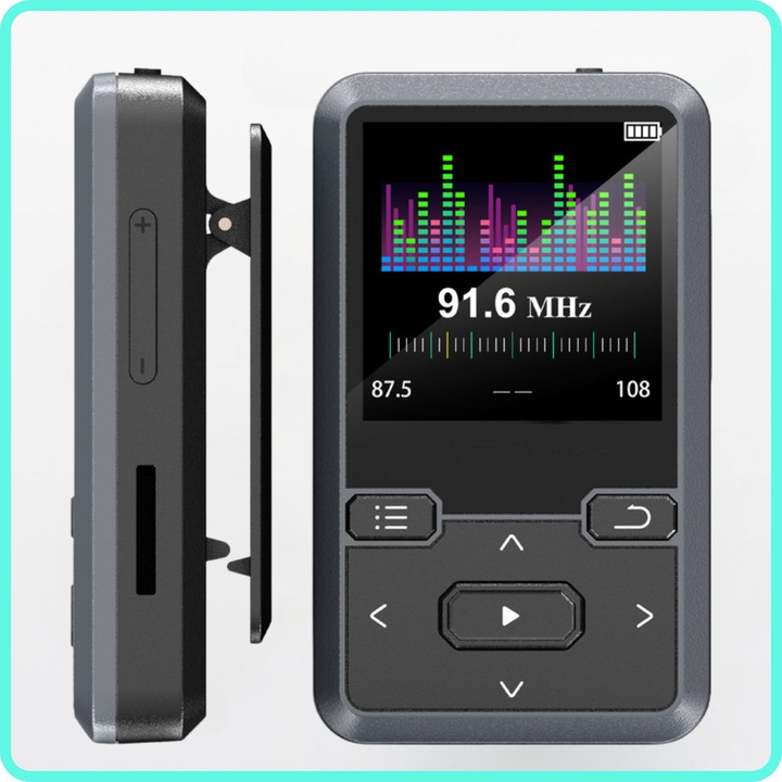Odtwarzacz MP3 Bluetooth Przenośny 32GB Muzyka Radio fm Krokomierz