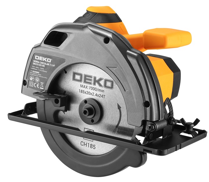 PIŁA TARCZOWA PRZECINARKA RĘCZNA PILARKA DO DREWNA 1200W TARCZA 185MM