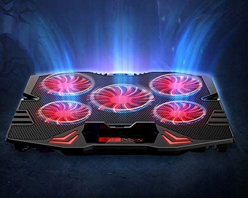 PODSTAWKA CHŁODZĄCA POD LAPTOPA Z WYŚWIETLACZEM LED REGULACJA 9-17" MOCNA