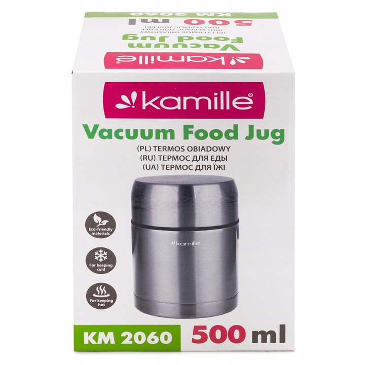 TERMOS OBIADOWY na ZUPĘ OBIAD pojemnik MENAŻKA lunch box KAMILLE 0,5 l