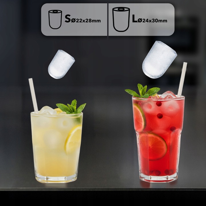 Kostkarka do lodu EBERG domowa maszyna do kostek 12kg 160W ekspresowy