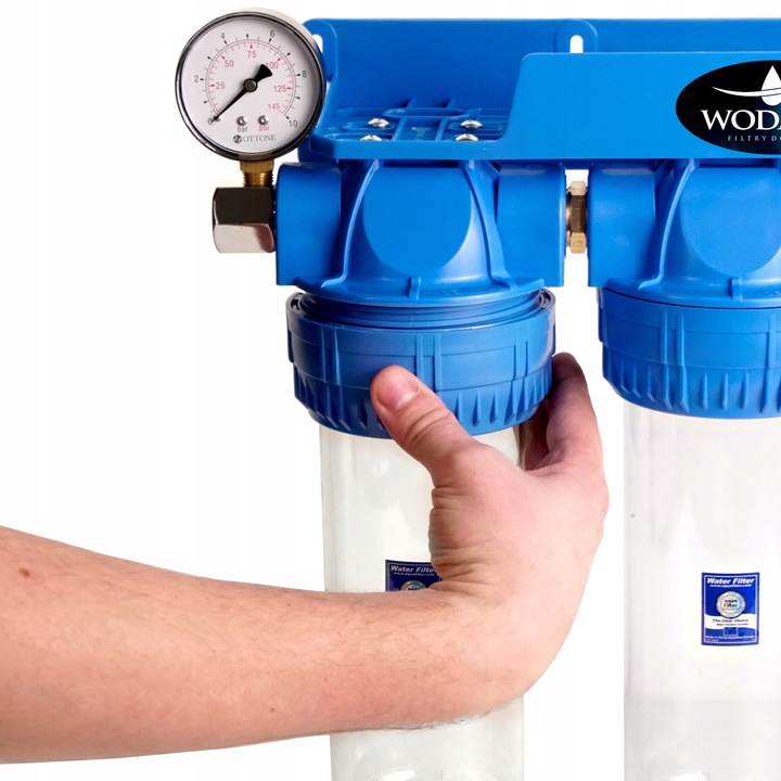 FILTR DO WODY WSTĘPNY NA CAŁY DOM 3 STOPNIOWY ZMIĘKCZACZ + ZESTAW FILTRÓW