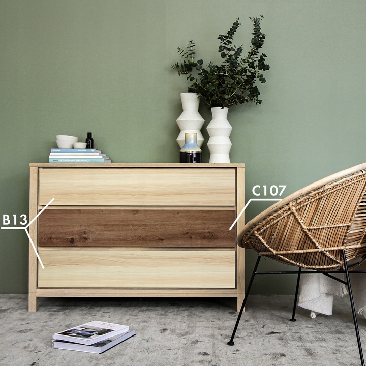 Okleina Drewnopodobna DĄB Folia Meblowa Klejowa 90x210cm Wzory Do