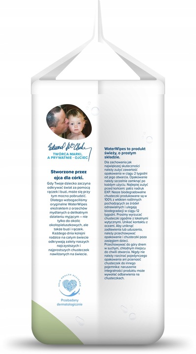 WaterWipes Chusteczki nawilżane 4x60 99,9 % WODY BIO DLA DZIECI
