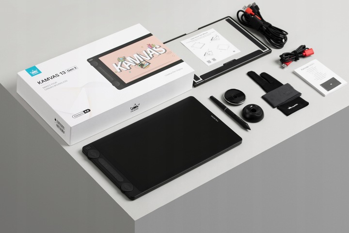 Tablet graficzny HUION Kamvas 13 Gen. 3 (2025) Czarny PenTech 4.0 PL + LEW