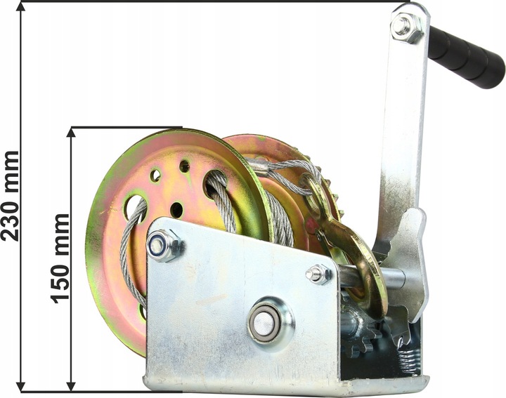 WCIĄGARKA WYCIĄGARKA KORBOWA LINOWA RĘCZNA 454kg