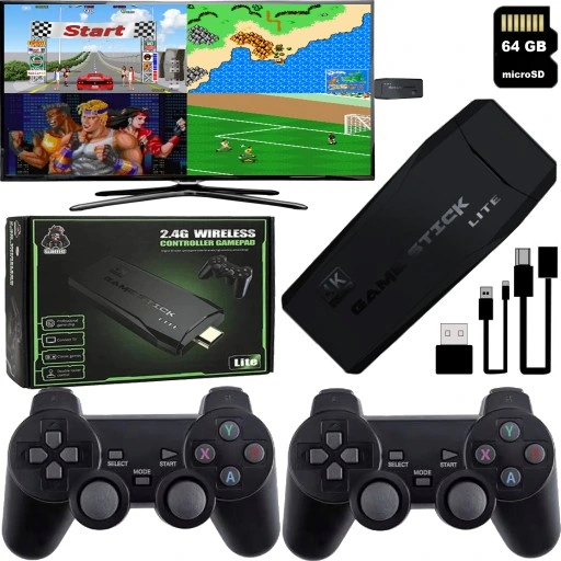 GRA TELEWIZYJNA KONSOLA RETRO MINI + 20000 GRY VIDEO EMULATOR + 2 PADY HDMI