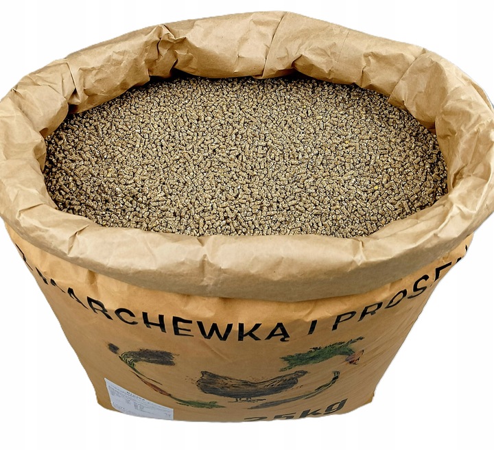 PASZA DLA KUR NIOSEK 25KG GRANULAT KARMA MIESZANKA Z MARCHEWKĄ I PROSEM