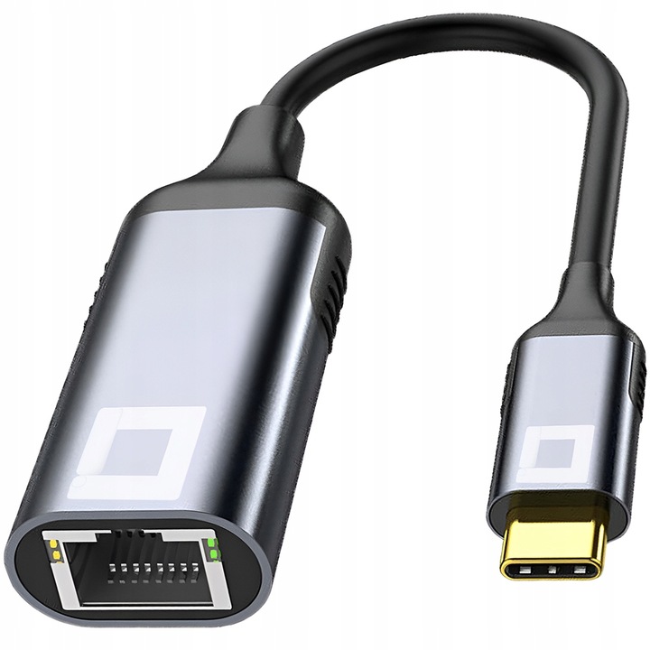PRZEJŚCIÓWKA USB-C ETHERNET ADAPTER KARTA SIECIOWA LAN GIGABIT RJ45 1000 MB