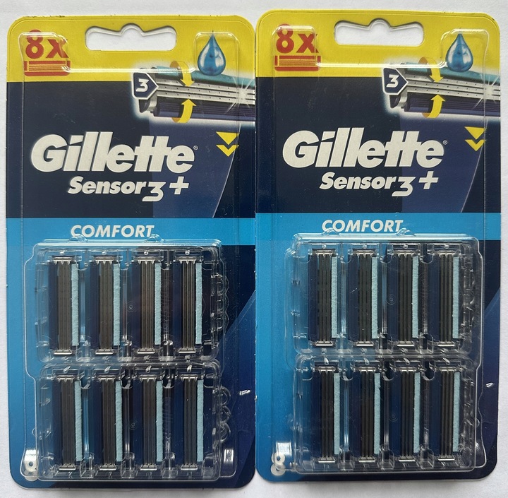 Gillette Sensor3 Ostrza wymienne do maszynki do golenia, 16 sztuk
