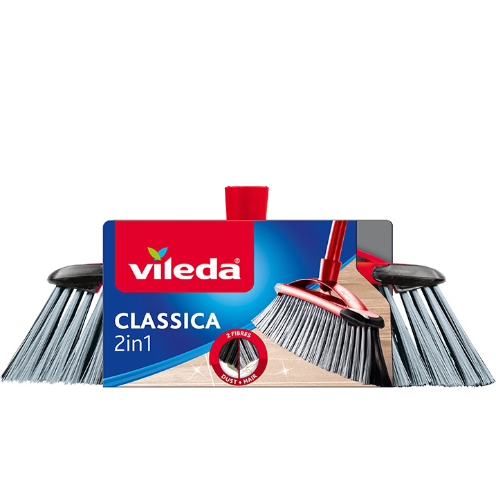 SZCZOTKA DO ZAMIATANIA CLASSICA 2 w 1 UNIWERSALNA miotła bez kija