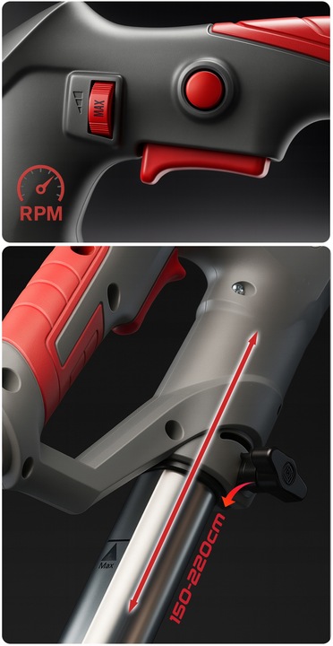 SZLIFIERKA ŻYRAFA majster PRO Polska ŚCIAN TYNKÓW LED TORBA 2000W