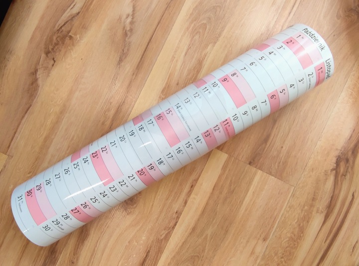 Planer A1 Kalendarz 2025 84x59 zmazywalny z mocowaniem samoprzylepnym