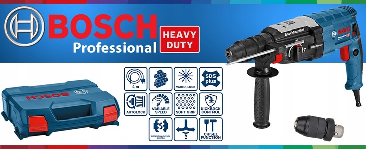 MŁOTOWIERTARKA UDAROWA 3,2J SDS PLUS 880W BOSCH GBH 2-28 F