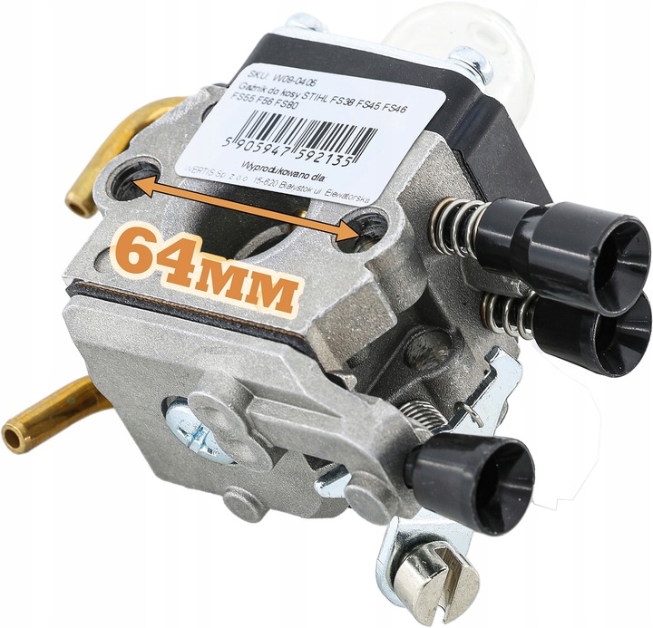 GAŹNIK DO KOSY STIHL FS55 FS38 FS46 FS 55 FS45 KM55 CZĘŚCI DO STIHL