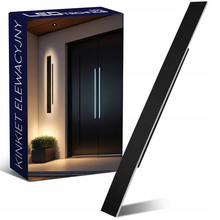 Lampa elewacyjna ogrodowa kinkiet zewnętrzny ścienny 36W LED CCD IP65