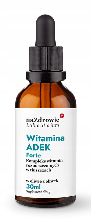 Na Zdrowie Witamina ADEK A D3 E K2 mk7 KROPLE w oliwie z oliwek 30ml