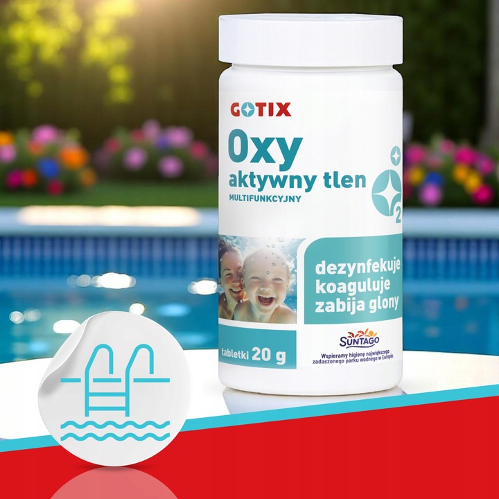 Aktywny Tlen do Basenu Jacuzzi Tabletki Chemia Basenowa Zamiast Chloru