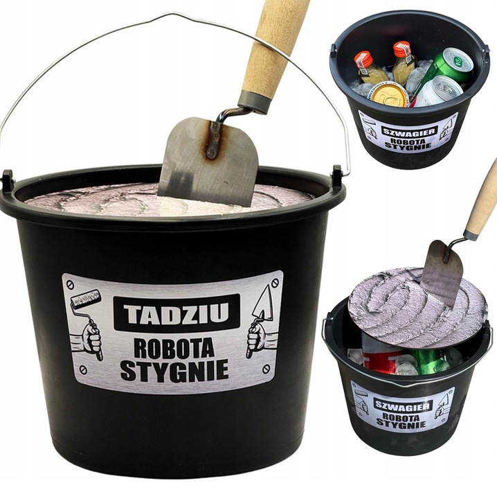 WIADRO MAJSTRA prezent dla budowlańca murarza na 18-99 urodziny faceta