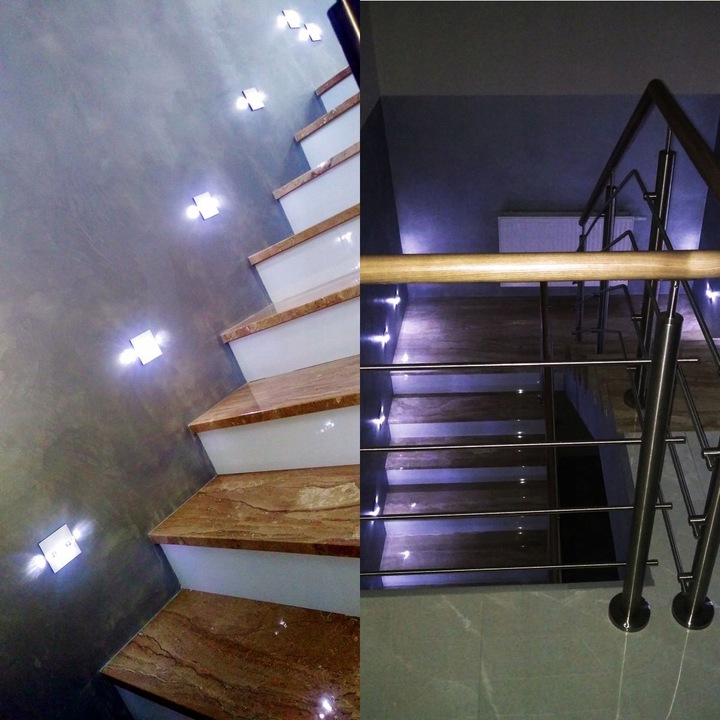 Oprawa schodowa oświetlenie schodowe lampka na schody LED 230V Q8